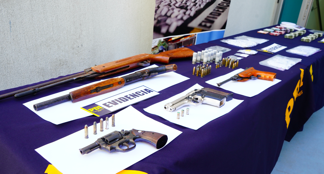PDI incauta armas y drogas en la parte alta de Coquimbo