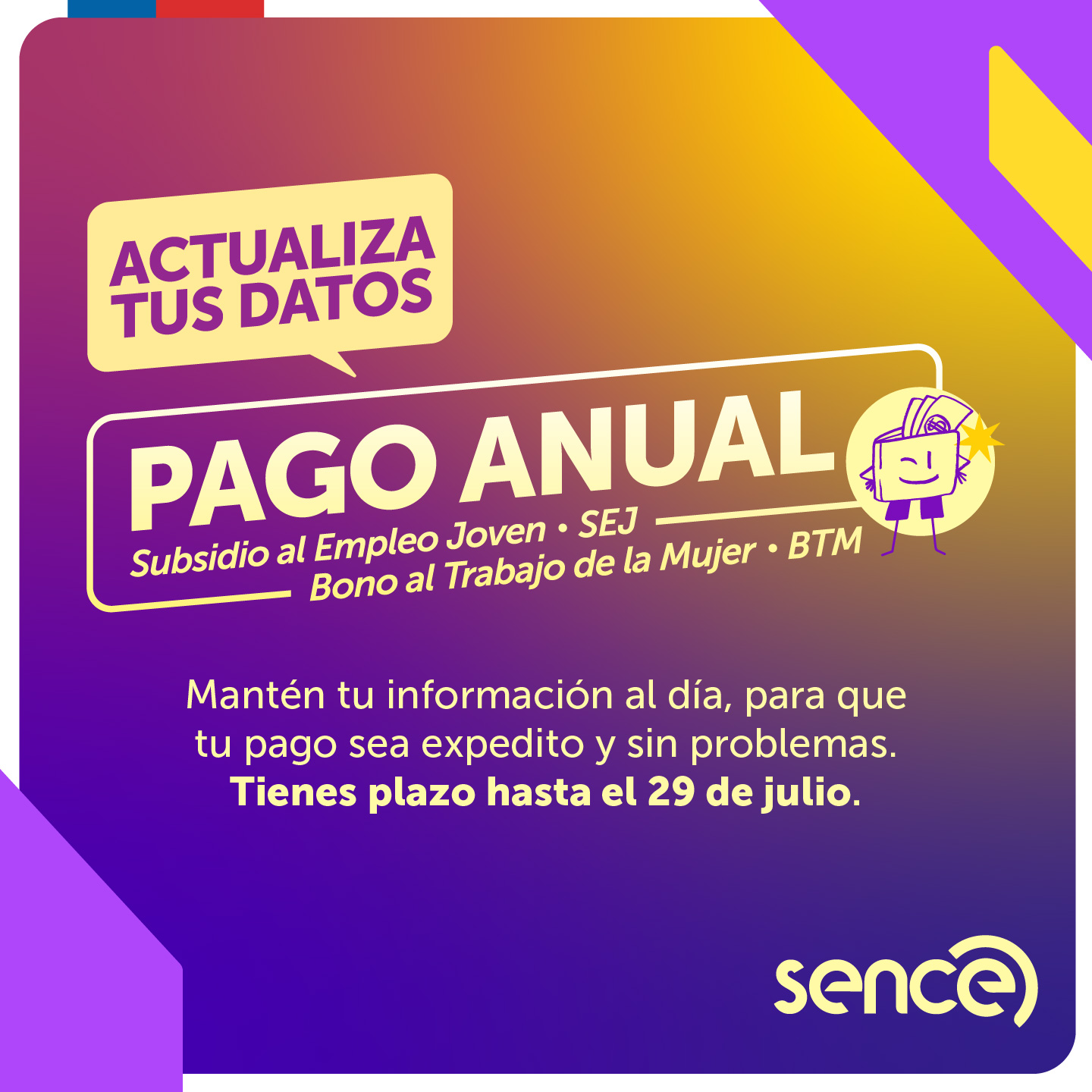 ¿Beneficiario de subsidios al empleo joven o bono al trabajo de la mujer? Debes actualizar tus datos para recibir tu pago anual