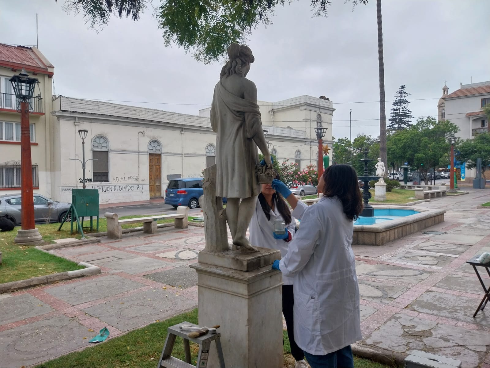 La Serena inicia Plan de Mantención de Esculturas y Monumentos Públicos de la ciudad